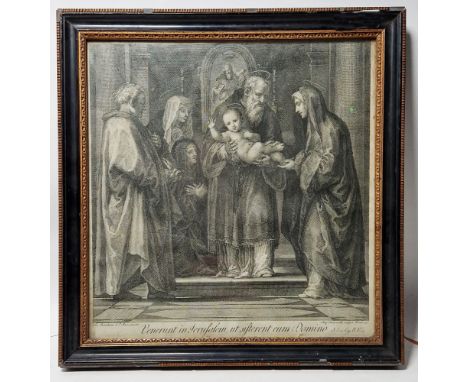 After Fra Bartolomeo (1472-1517) Engraved by Angelo Campanella (1748-1811)Engraving "Presentation of Christ in the Temple" ci