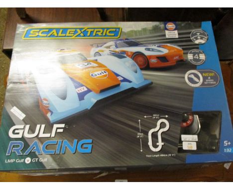 Scalextric C1384 Gulf Racing 1:32 Scale Electric Slot Car Set