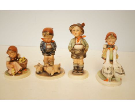 4x West german goebel figures 