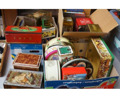 Large collection of vintage tins 