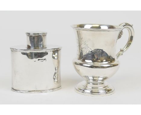 William IV silver presentation cup, by The Barnards, London, 1832, baluster form engraved with an inscription dated 1834, ove