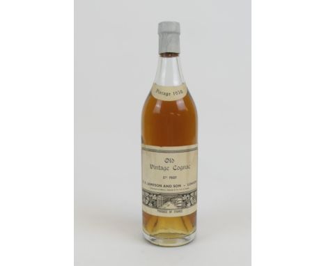 Old vintage cognac, 1930, bottled by K E Jameson &amp; Son, London (1 bt) (Please note condition does not form part of the ca