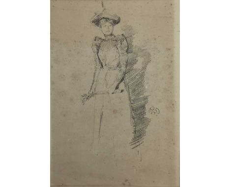 After James McNeil Whistler (1834-1903) lithograph - Gants de Suede, signed in the stone with butterfly, together with etchin