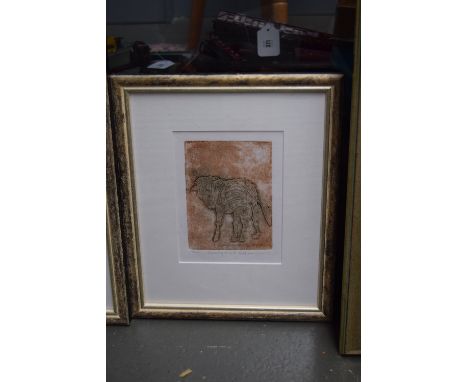Nalikuleni Gama, Bouncing friend, limited edition print number 16/200, signed and dated '01, framed, together with Albert May