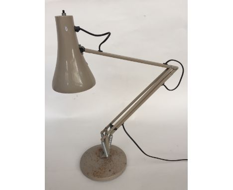 A grey anglepoise desk lamp (af)