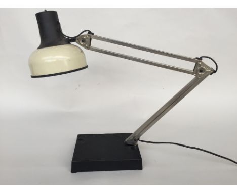 A LIVAL anglepoise desk lamp with white shade