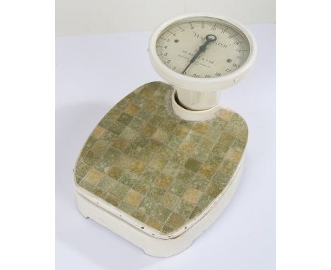 Set of Waymaster metal scales, painted in white