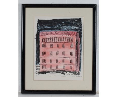 Michael A. Hill, coloured lithograph, 'Chubbs lock and safe company', 4/11, pencil signed and dated 1984, bearing Royal Colle
