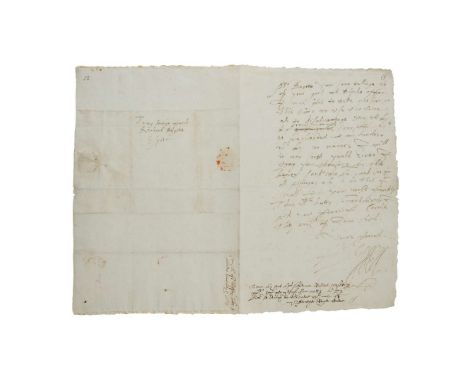  Essex, Robert Devereux, 2nd Earl of (1565-1601) Autograph letter signed to Richard Bagot, 17th June 1585 single bifolium (31