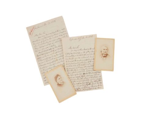  Eminent Victorians – Nonconformists – Anti-Slavery Activists Collection of letters to and from members of the Read, Rawson, 