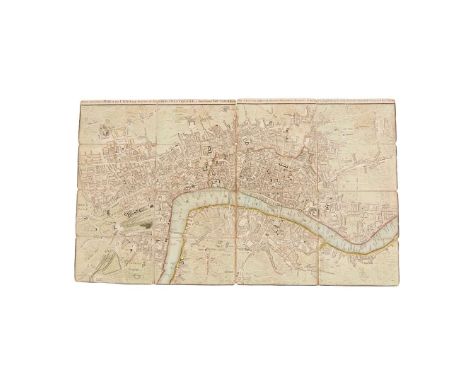  Gibson, John A New and Correct Plan of Cities of London and Westminster and Borough of Southwark with the Country Adjacent, 