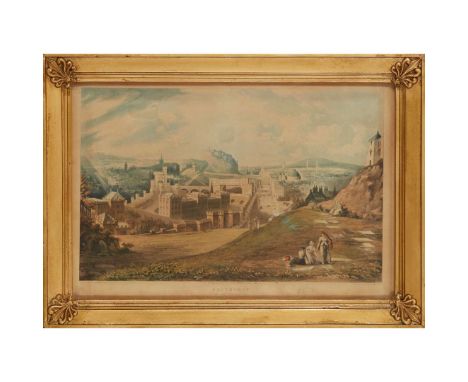  Sutherland, Thomas (c.1785-1827), after John Gendall (1790-1865) Three hand-coloured aquatints of Edinburgh [Comprising:] Ed