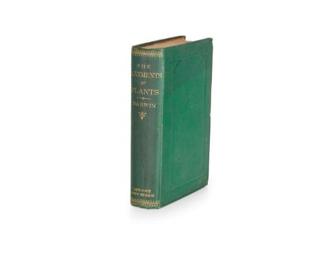   The Power of Movement in Plants London: John Murray, 1880. First edition, adverts dated May 1878, original green cloth gilt