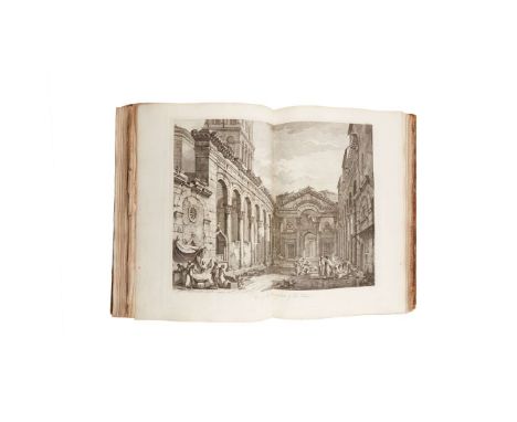  Adam, Robert Ruins of the Palace of the Emperor Diocletian at Spalatro in Dalmatia [London:] for the author, 1764. First edi