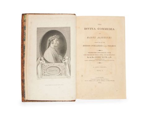  Alighieri, Dante The Divina Commedia of Dante Alighieri London: T. Cadell Jun. and W. Davies, 1802. First edition in English