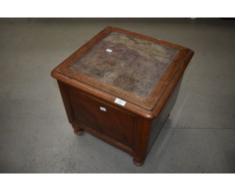 A 19th Century mahogany box commode