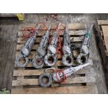 Lot of (6) Ridgid Power Drive Hand Held Pipe Threading Machines