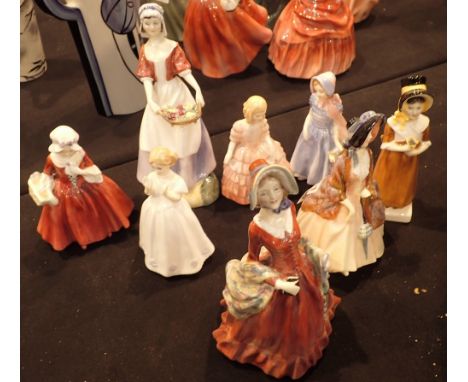 Collection of Royal Doulton figurines all first quality