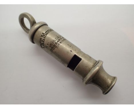 Vintage Metropolitan Police whistle