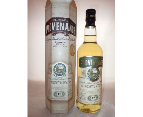 Provenance single malt 12 year old Scotch whisky distilled 1998 at the Clynelish distillery 46% 70cl