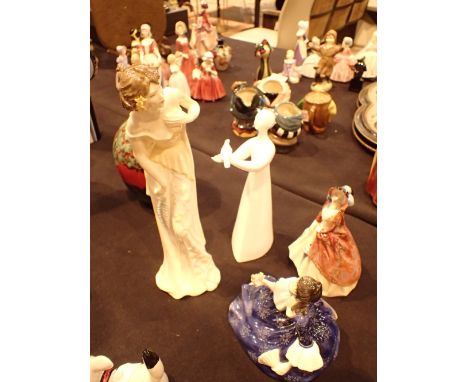 Four Royal Doulton figurines all first quality CONDITION REPORT: No cracks, chips or visible restoration.