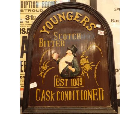Youngers Scotch Bitter pub sign 