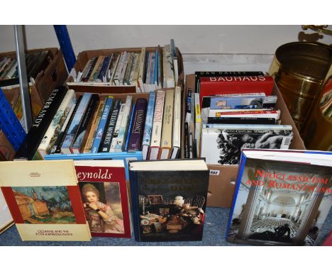 THREE BOXES OF ART INTEREST BOOKS to include various periods of art history to include the Renaissance, Impressionism, Neocla