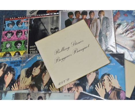 A BOX COMPRISING SEVENTEEN THE ROLLING STONES LPS comprising 'Made in the Shade' (COC59104), 'Still Life: American Concert 19