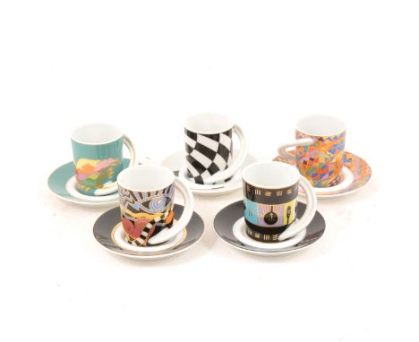 Part set of Rosenthal Studio-line cupola espresso sammeltasse, (13 cups and saucers).