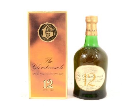 The Glendronach, 12 year old, single Highland malt scotch whisky, 1970s bottling, in carton.