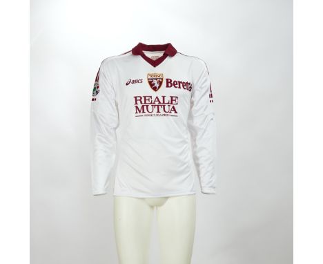 Elvis Abbruscato - Torino F.C. - Stagione 2006-2007 - Asics away match jersey, size L. Jersey prepared/worn on the bench by A