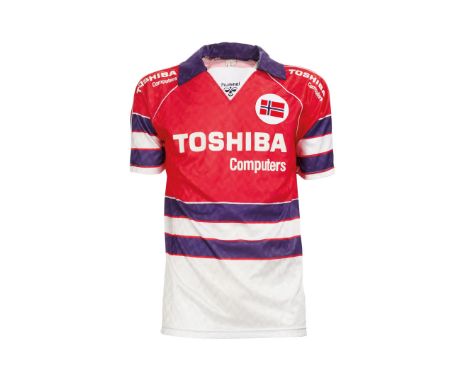 Norwegian national football team - 1988 - Hummel match jersey, size XL. Jersey prepared/worn in 1988. Provenance: Private col