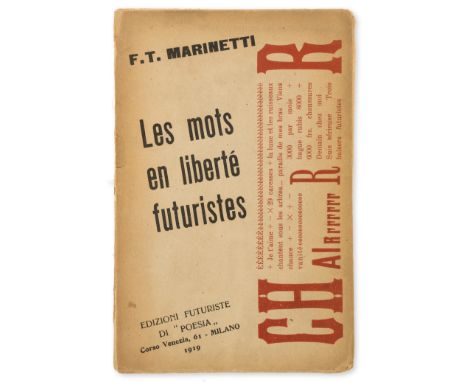 Futurism.- Marinetti (Filippo Tommaso) Les Mots en Liberté Futuristes, first edition, typographical illustrations including 4