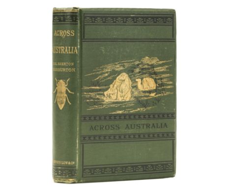 Australasia.- Australia.- Warburton (Col. Peter Egerton) Journey across the Western Interior of Australia, first edition, hal