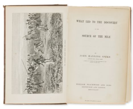 Africa.- Speke (John Hanning) What Led to the Discovery of the Source of the Nile, first edition, half-title, wood-engraved f