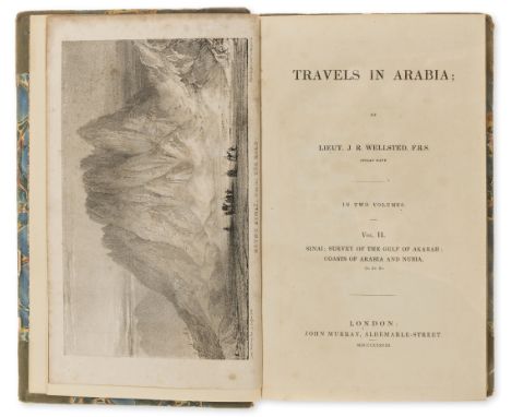 Middle East.- Wellsted (Lt. James Raymond) Travels in Arabia, 2 vol., first edition, 5 engraved maps including large folding 