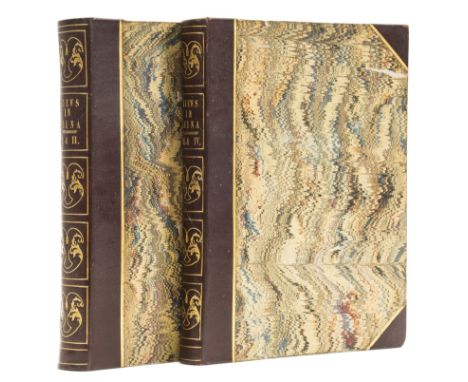 China.- Wright (George Newenham) China, in a Series of Views, 4 vol. in 2, 4 additional engraved vignette titles and 124 plat