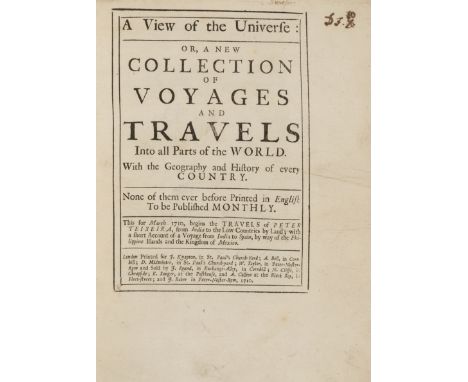 World.- Teixeira (Pedro) The Travels of Peter Teixeira from India to the Low Countries by Land; with a short Account of a Voy