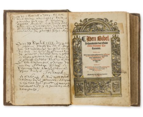 Bible, Dutch. Den Bibel inhoudende dat Oude ende Nieuwe Testament, collation: *8 **10 A-Y8 Z4 Aa-Zz8 Aaa-Bbb8 Ccc10, double c