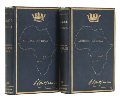 Africa.- Cameron  (Verney Lovett) Across Africa, 2 vol., first edition, half-titles, wood-engraved frontispieces and 27 plate