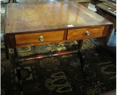 19th Century mahogany sofa table. (B.P. 24% incl. VAT)