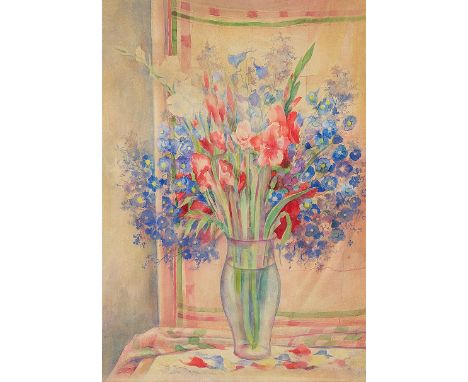 ROBERT PHILIPPI* (Graz 1877 - 1959 Wien) Blumenvase Aquarell/Papier, 99 x 70 cm monogrammiert RPHSCHÄTZPREIS € 1000 - 2000 ST
