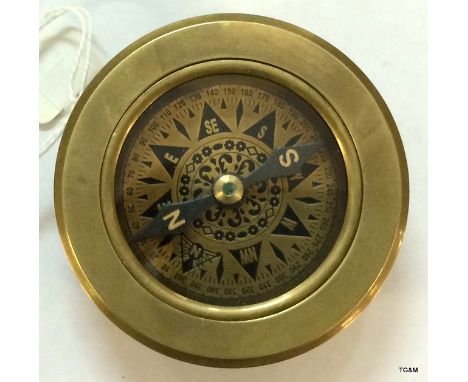 Compass with magnifying glass