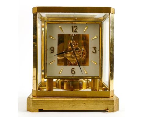 Jaeger le Coultre ATMOS VI brass clock with carry case and instructions:  Assumed to be working, but not tested, and no probl