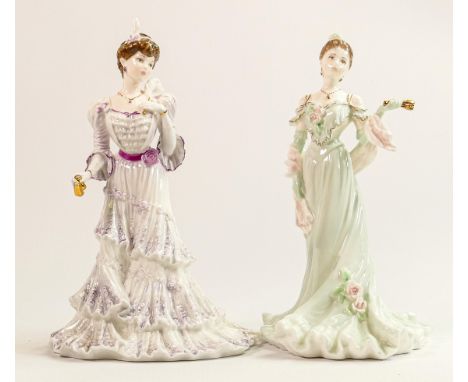 Coalport limited edition lady figures Clementine Debut in Paris &amp; Eugenie First Night at the Opera (2): 
