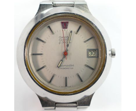 Omega Seamaster Chronometer Electronic F300Hz gents wrist watch: Stainless steel case &amp; Omega bracelet.  Measures 41mm ex
