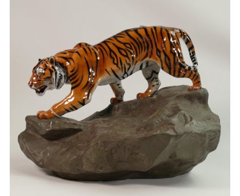 Royal Doulton Tiger on a rock: HN2639 Dated 22/01/1982 maker K W. 