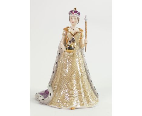 Large Spode limited edition figure Queen Elizabeth the Diamond Jubilee 2012: 