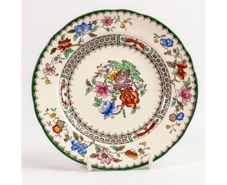 A collection of Spode Chinese Rose dinner ware: Including various size plates, tureens, platters etc. (38 items in 2 trays) 