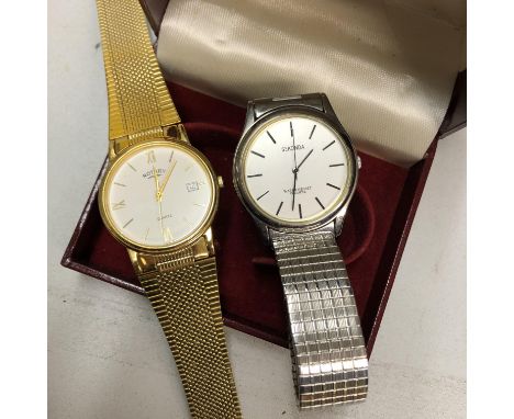 ROTARY QUARTZ WRIST WATCH IN BOX AND A SEKONDA WRIST WATCH